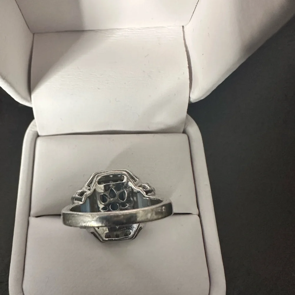 Elegant Aquamarine‎ Gemstone Sterling Silver Ring